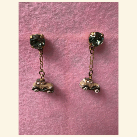 Orecchini in swarovski con macchinine
